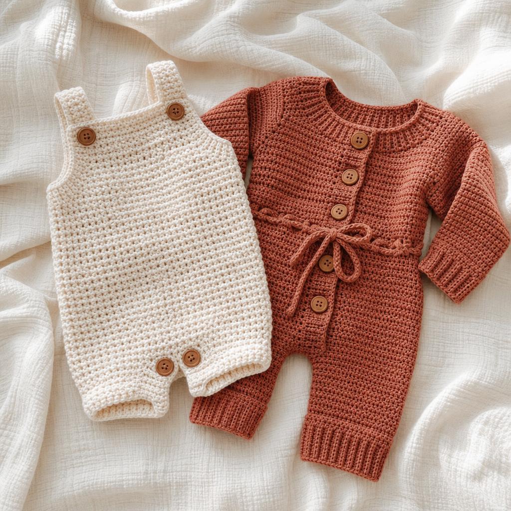 Bodies y enteritos infantiles de crochet